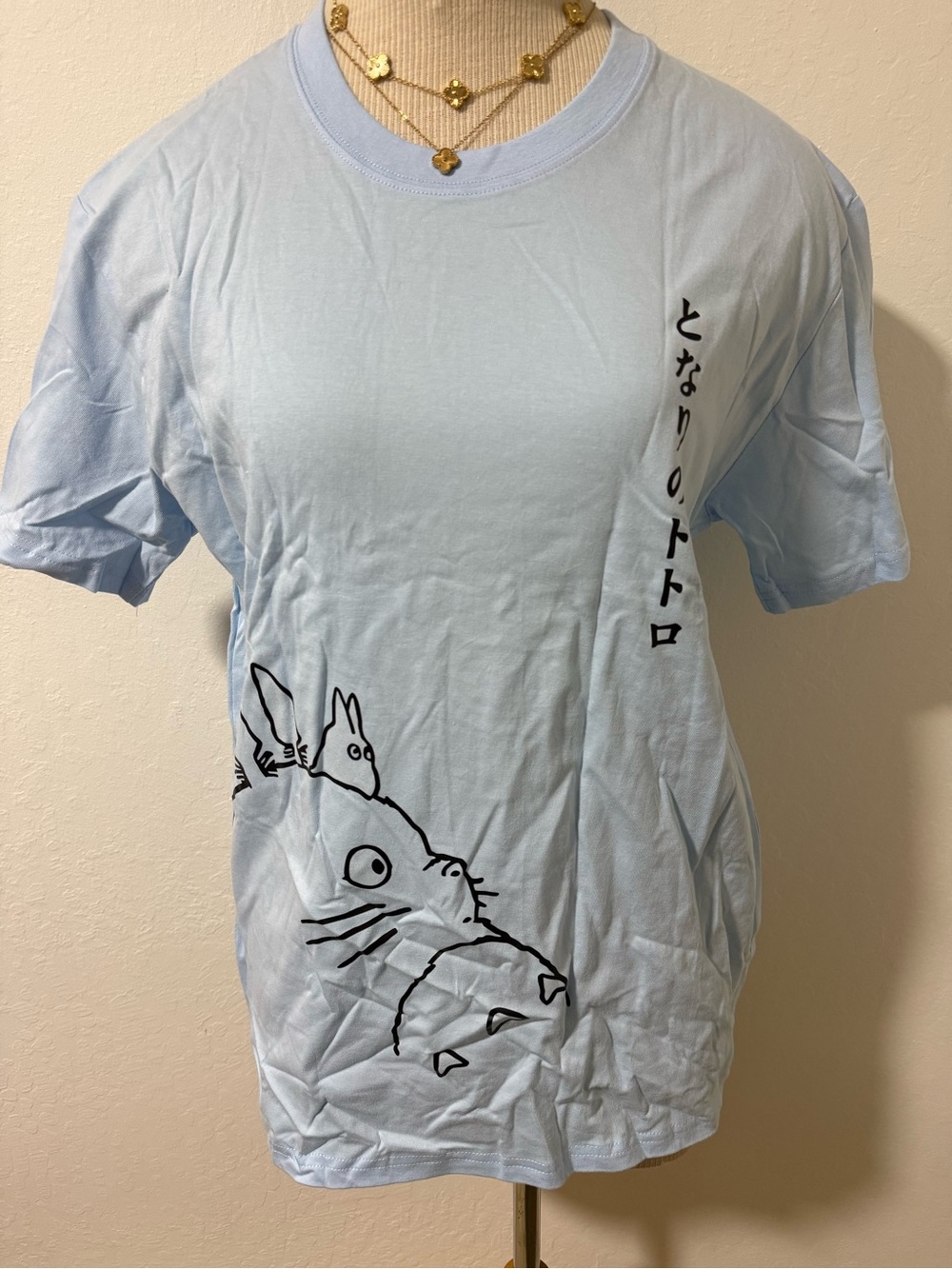 Light Blue Totoro Graphic Tee
